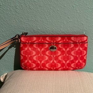 Large Coach wristlet